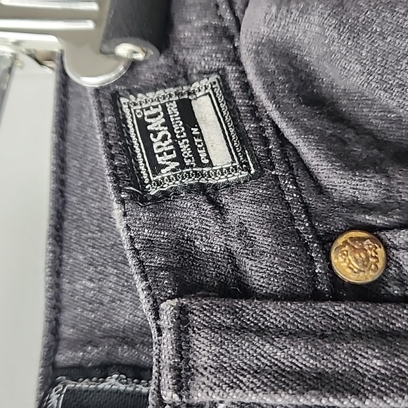 Vintage Versace Jeans Couture Stretch Faded Denim Jeans - Picture 3 of 11